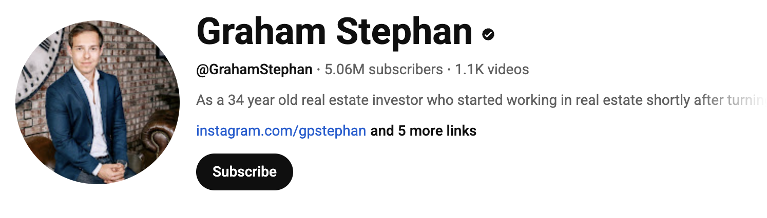 Graham Stephan, real estate financial educator